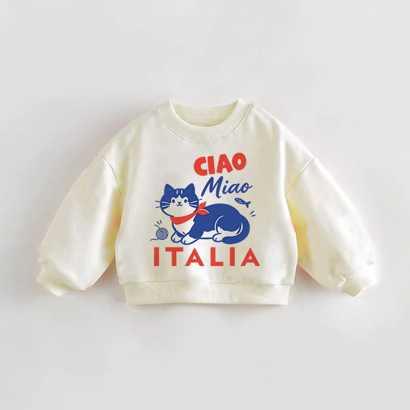 CIAO MIAO ITALIA Felpa color crema per neonati e bambini - Crema - 3-5T - image 1