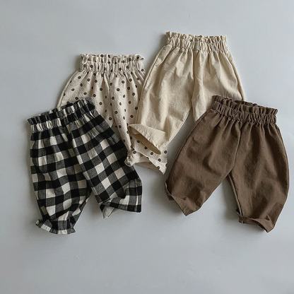 Pantaloni casual classici da neonato con elastico in vita - image 6