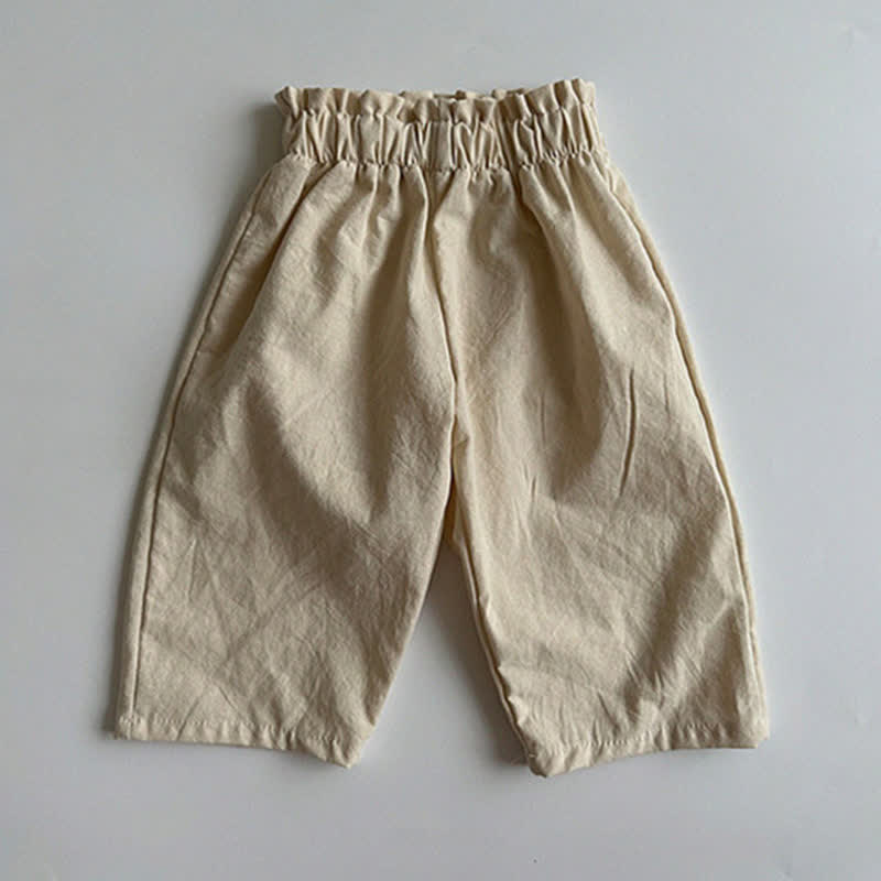Pantaloni casual classici da neonato con elastico in vita - Beige - 4-5T - image 2