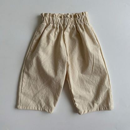 Pantaloni casual classici da neonato con elastico in vita - Beige - 4-5T - image 2