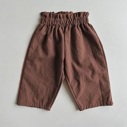 Pantaloni casual classici da neonato con elastico in vita - Marrone - 4-5T - image 4