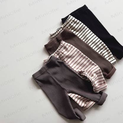Leggings a coste/a righe per neonati e bambini piccoli - image 2