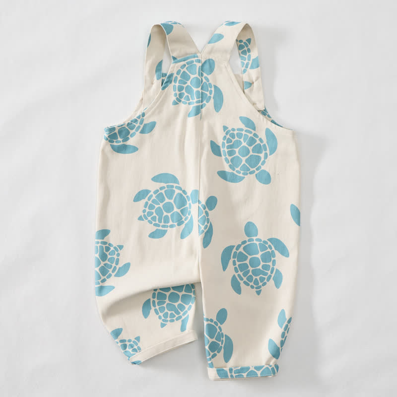 Tutina beige da neonato con tartaruga marina - image 3