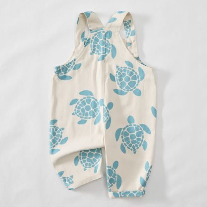 Tutina beige da neonato con tartaruga marina - image 3