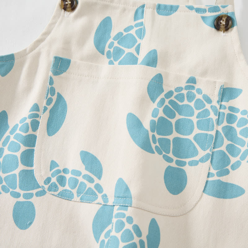 Tutina beige da neonato con tartaruga marina - image 5