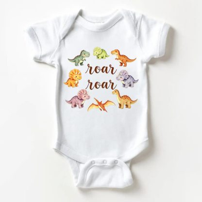 IOAI IOAI IOAI Body bianco dinosauro per bambini - Bianco - 18-24 mesi - image 1