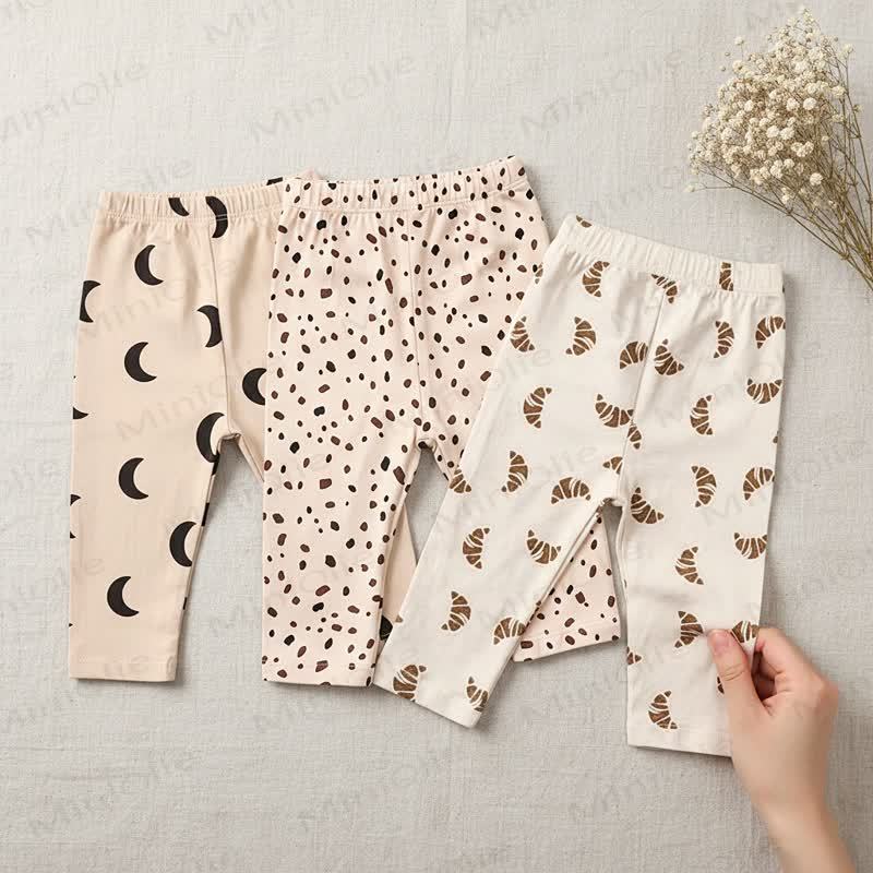 Leggings per neonati con stampa leopardo/cucciolo - image 2