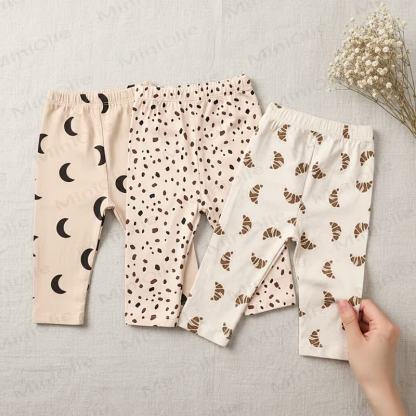 Leggings per neonati con stampa leopardo/cucciolo - image 2