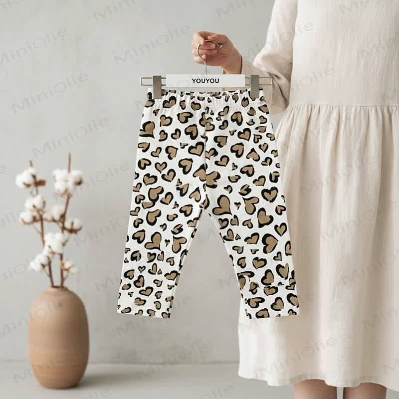 Leggings per neonati con stampa leopardo/cucciolo - Leopardo - 2-3T - image 4