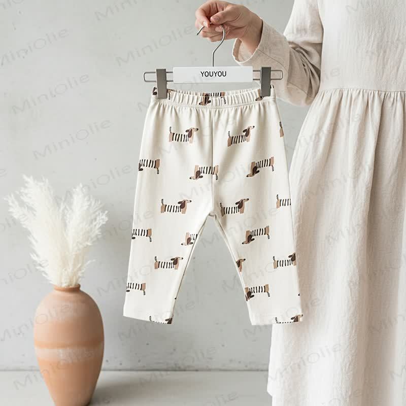 Leggings per neonati con stampa leopardo/cucciolo - Cucciolo - 2-3T - image 11