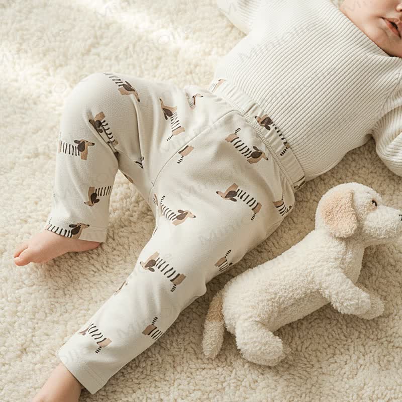 Leggings per neonati con stampa leopardo/cucciolo - image 12