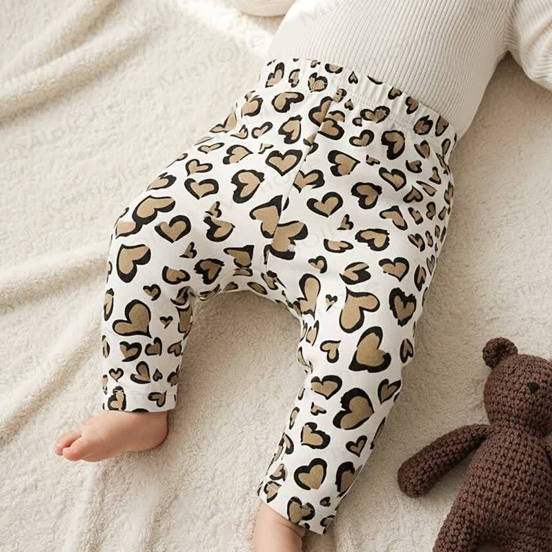 Leggings per neonati con stampa leopardo/cucciolo - image 5