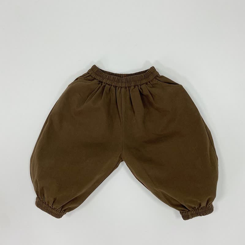 Pantaloni versatili ampi per neonati e bambini piccoli - Caffè - 6-7T - image 2