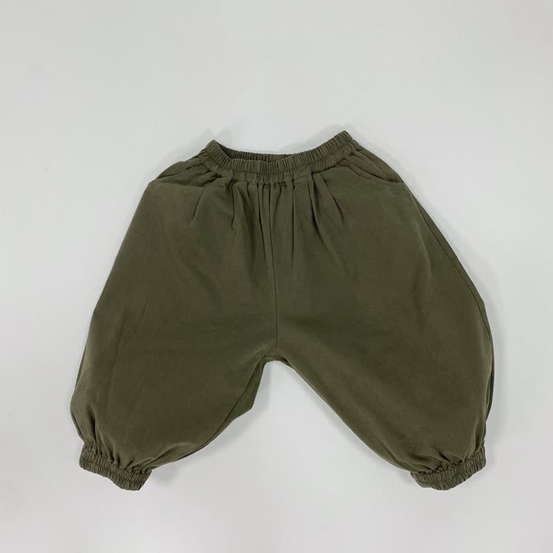 Pantaloni versatili ampi per neonati e bambini piccoli - Verde militare - 6-7T - image 4