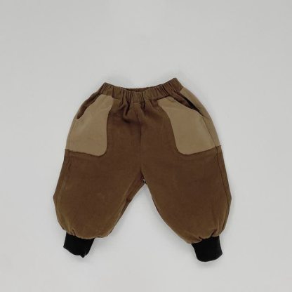 Pantaloni versatili ampi per neonati e bambini piccoli - Contrasto di caffè - 6-7T - image 11