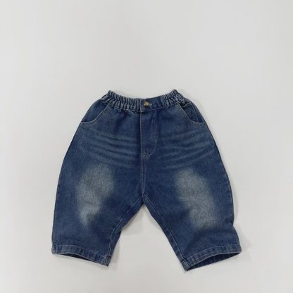 Pantaloni versatili ampi per neonati e bambini piccoli - Denim blu - 6-7T - image 17