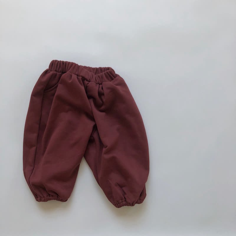 Pantaloni versatili ampi per neonati e bambini piccoli - Rosso scuro - 6-7T - image 21