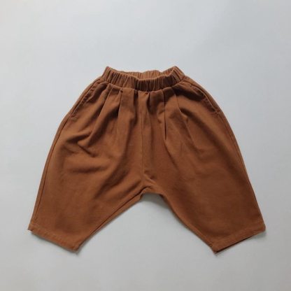 Pantaloni versatili ampi per neonati e bambini piccoli - Marrone Arancione - 6-7T - image 25