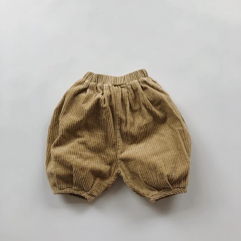 Pantaloni versatili ampi per neonati e bambini piccoli - Velluto a coste beige - 6-7T - image 26