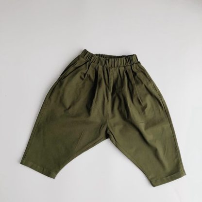 Pantaloni versatili ampi per neonati e bambini piccoli - vestibilità ampia verde militare - 6-7T - image 30