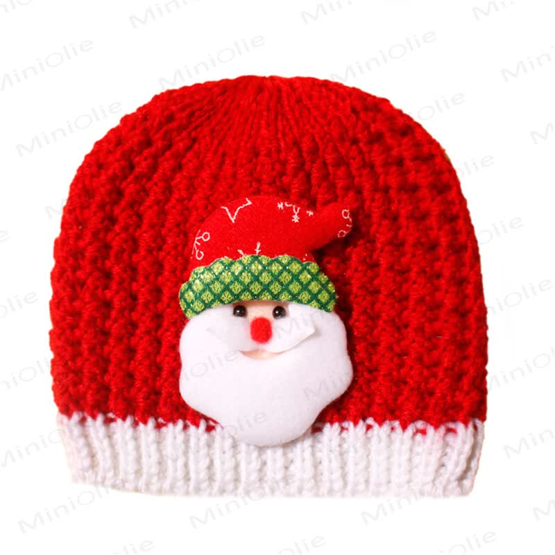 Berretto natalizio in maglia per neonati - Babbo Natale - 0-3T - image 9