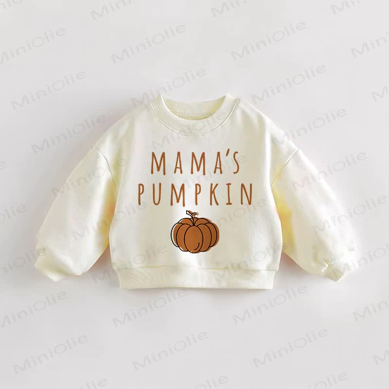 MAMA'S PUMPKIN Baby Toddler Cream Sweatshirt - Cream - 3-5T - image 1