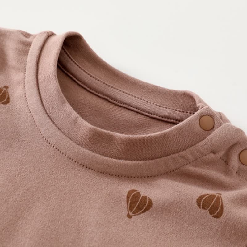 Set pigiama per neonati e bambini piccoli composto da maglietta a maniche lunghe e pantaloni, due pezzi. - image 11