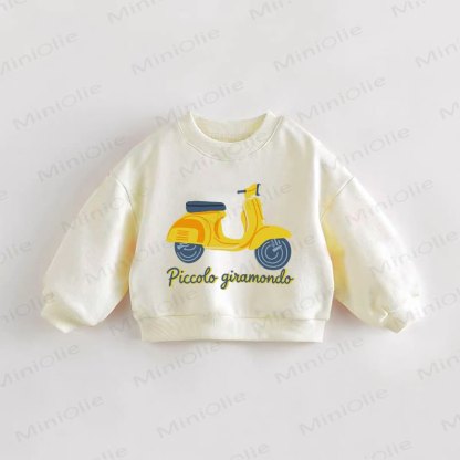 PICCOLO GIRAMONDO Felpa Crema per Neonato - Crema - 3-5T - image 1
