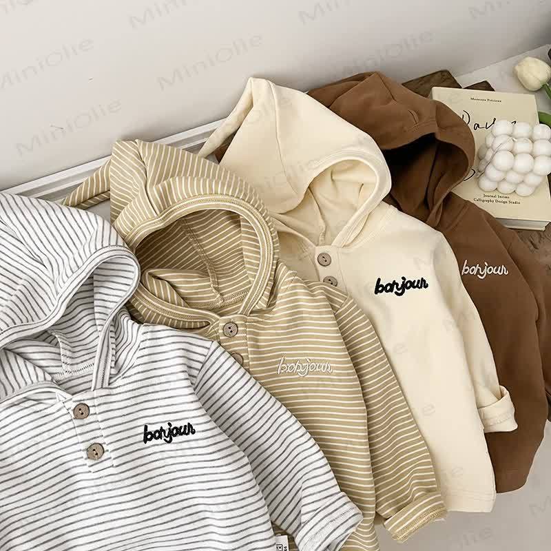 T-shirt a maniche lunghe a righe per neonati BANJOUR - image 4
