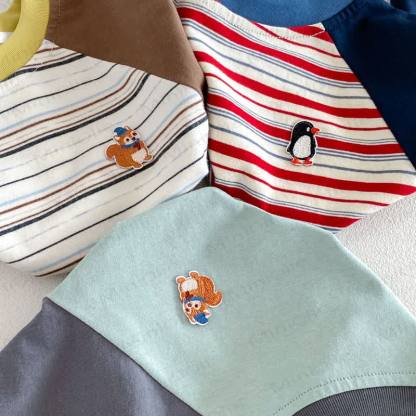 Maglietta a maniche lunghe raglan in morbido cotone per neonati e bambini piccoli - image 5