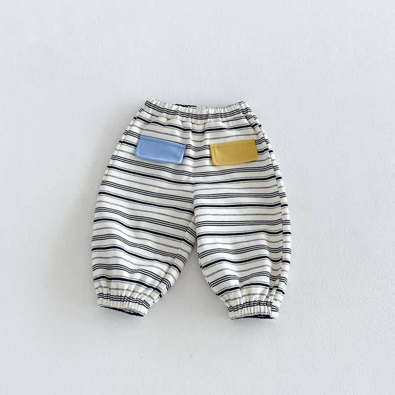 SMILE Colorblock Stripe Baby Romper/Set - image 9