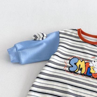SMILE Colorblock Stripe Baby Romper/Set - image 13