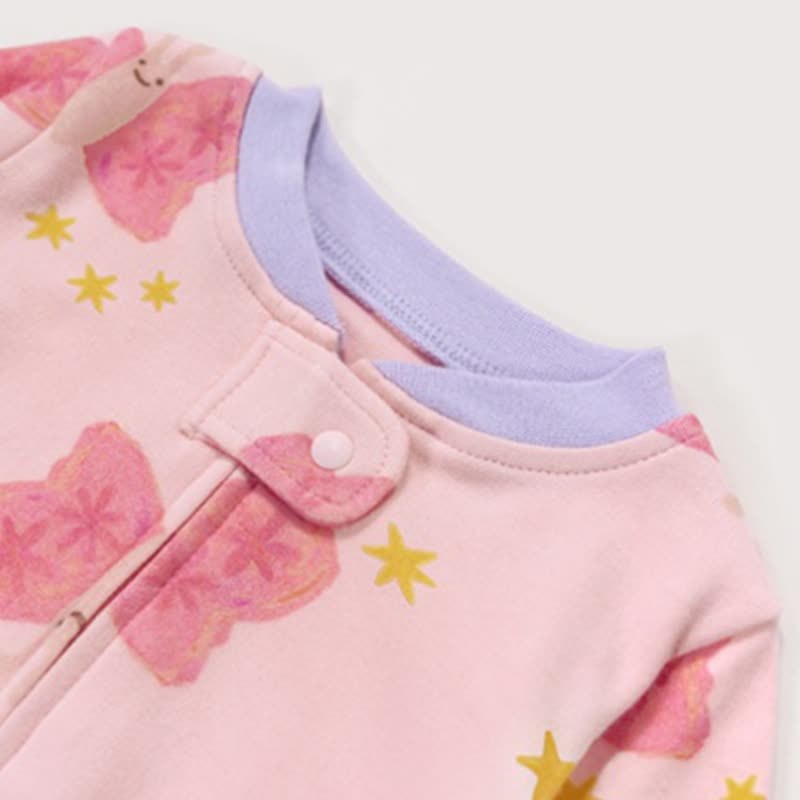 Body a maniche lunghe con zip e stampa a cartoni animati per neonati - image 12