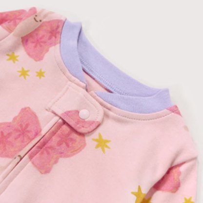 Body a maniche lunghe con zip e stampa a cartoni animati per neonati - image 12