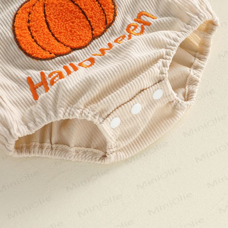 MY FIRST HALLOWEEN Baby Pumpkin Corduroy Bodysuit - image 6