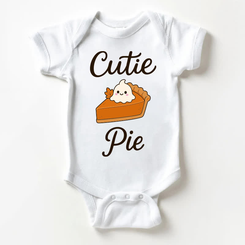 Body bianco con slogan per neonati CUTIE PIE - Bianco - 18-24 mesi - image 1
