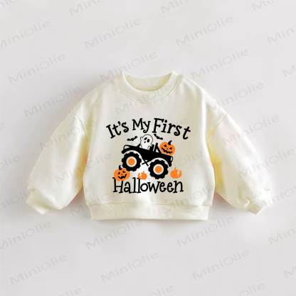 È IL MIO PRIMO HALLOWEEN Felpa color crema per neonati e bambini - Crema - 3-5T - image 1
