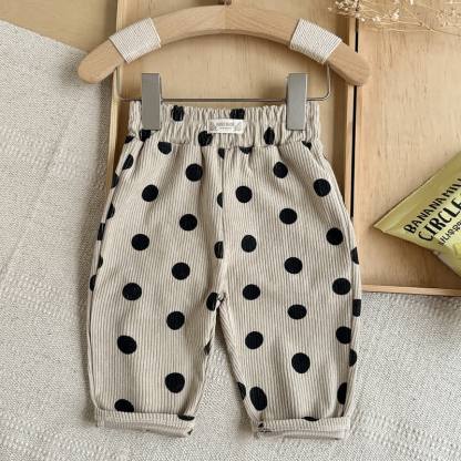 Pantaloni casual in velluto a coste color beige chiaro - Nero - 2-3 anni - image 4