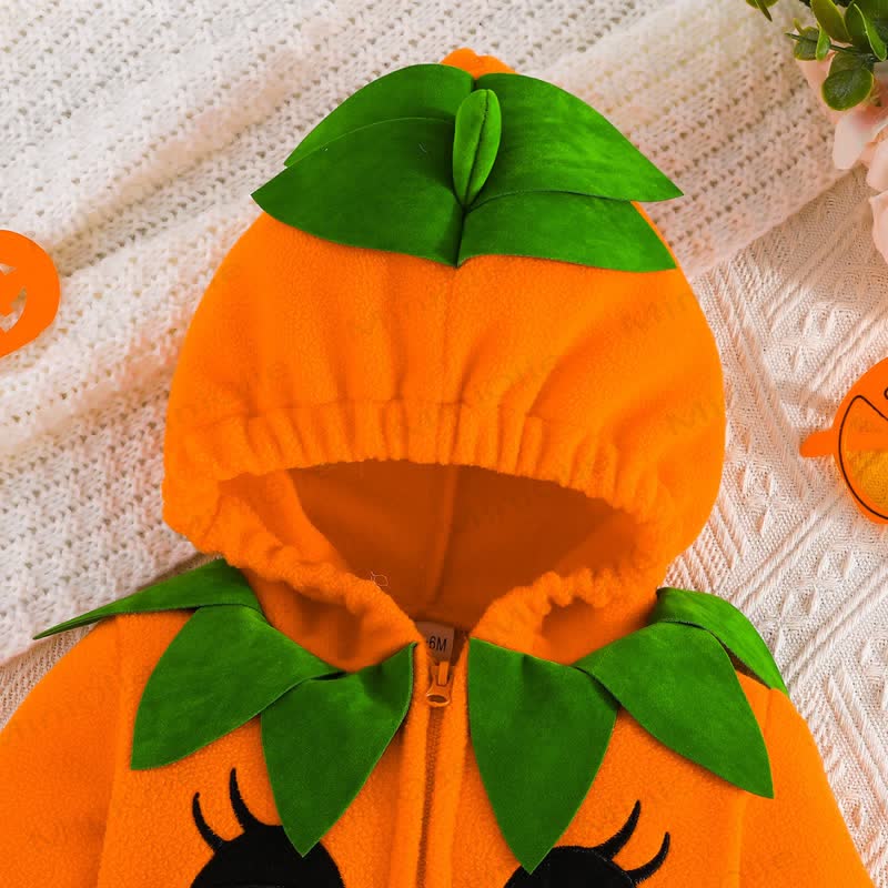 Body in pile con cappuccio a forma di zucca per Halloween. - image 3