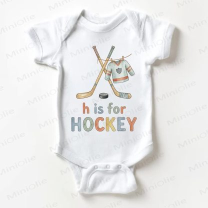Body bianco per neonato con la H come hockey - Bianco - 18-24 mesi - image 1