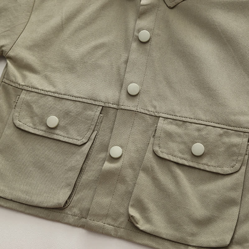 Completo da 2 pezzi per neonato/a: giacca casual utility e pantaloni cargo. - image 6