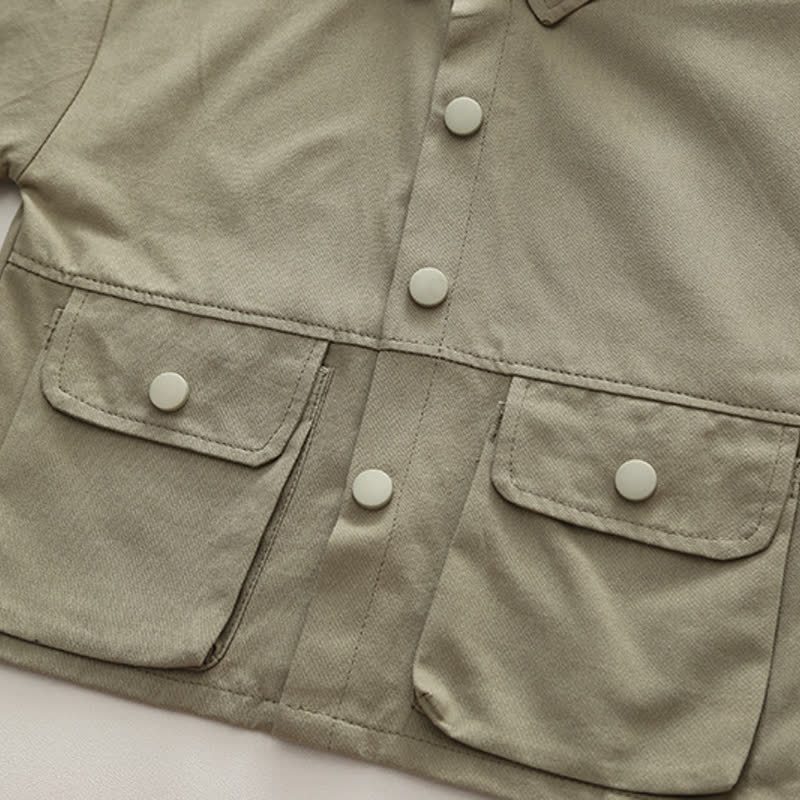 Completo da 2 pezzi per neonato/a: giacca casual utility e pantaloni cargo. - image 6