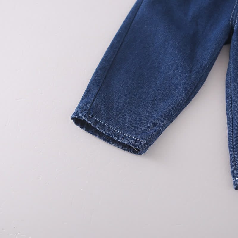 Completo casual da 3 pezzi per neonati e bambini piccoli: gilet e pantaloni in denim. - image 14