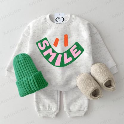 Completo SMILE Baby da 2 pezzi, grigio chiaro - Grigio chiaro - 2-3T - image 1