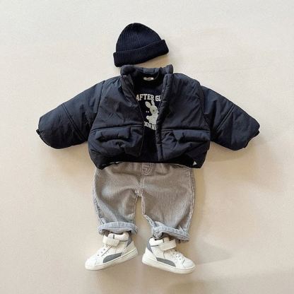 Pantaloni in velluto a coste tinta unita per neonati e bambini - image 5