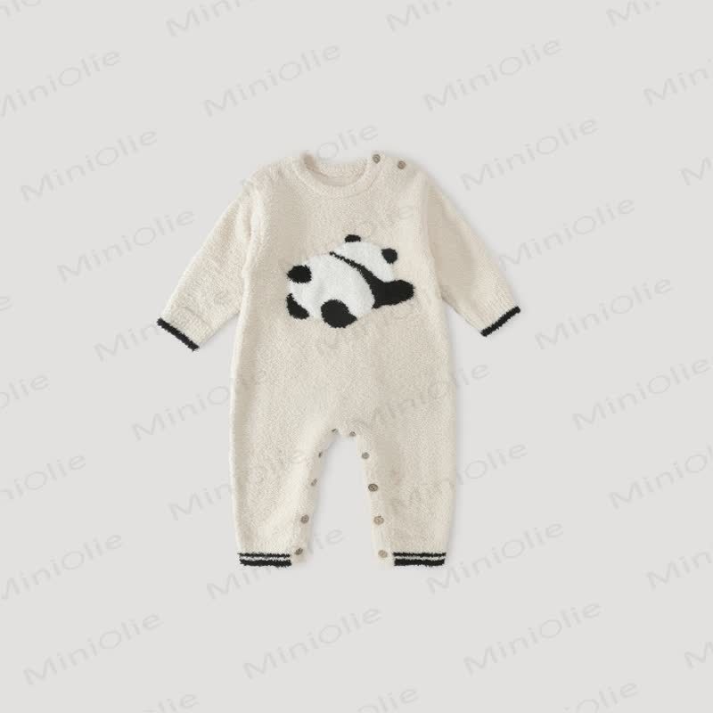 Tutina in pile per neonati con stampa animalier - Beige - 2-3T - image 2