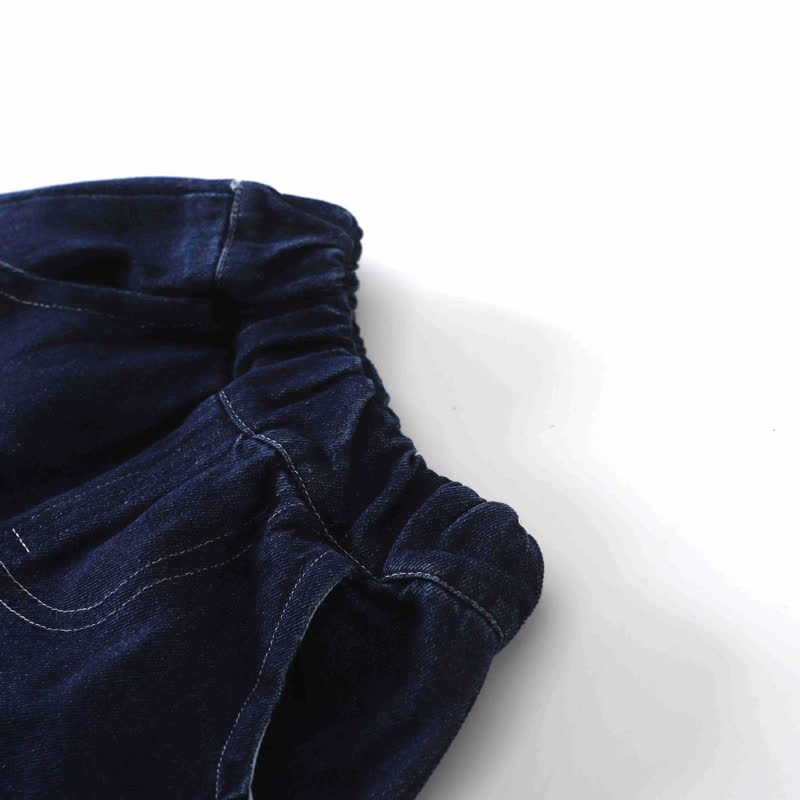 Completo a tre pezzi per neonati e bambini piccoli composto da camicia Goose e jeans a strati. - image 6