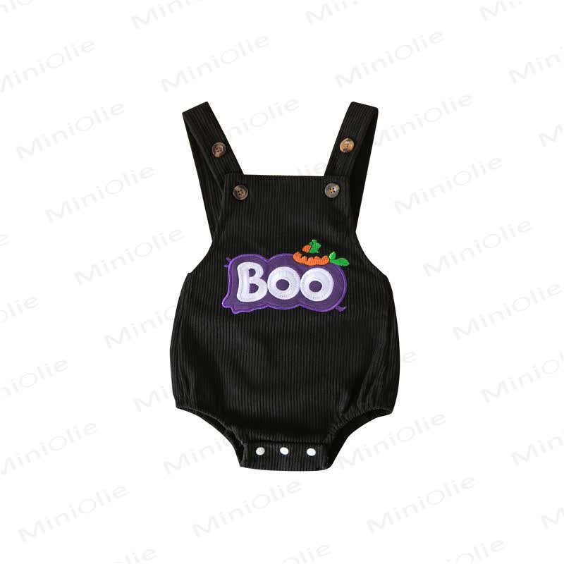 Body con bretelle in velluto a coste per Halloween BOO Baby - Nero - 12-18 mesi - image 19