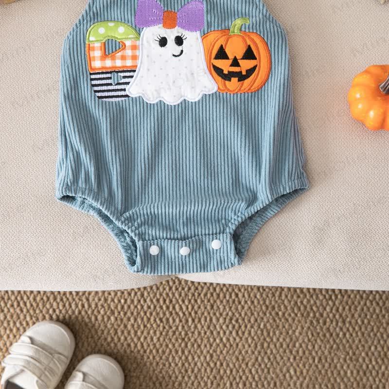 Body con bretelle in velluto a coste per Halloween BOO Baby - image 7