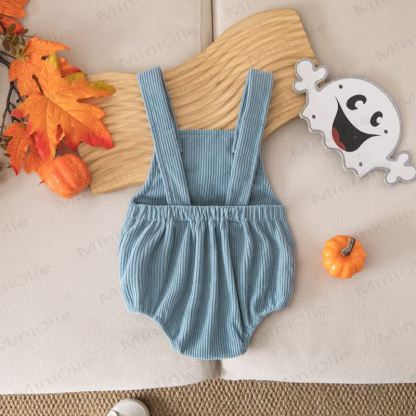 Body con bretelle in velluto a coste per Halloween BOO Baby - image 3
